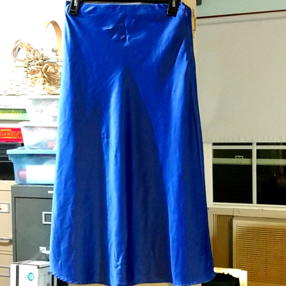 Blue maxi skirt